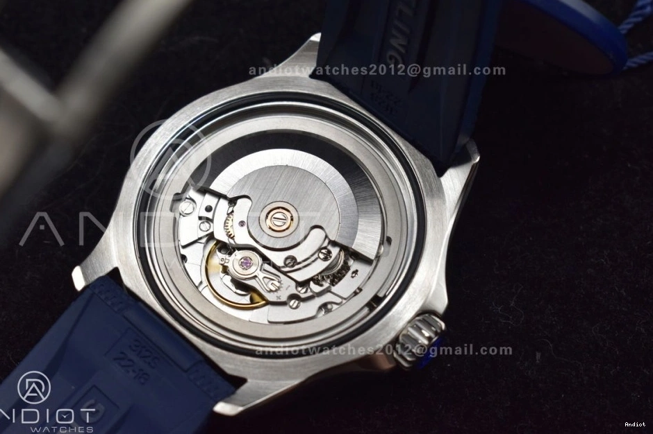 SuperOcean 1:1 Edition on Rubber 42 SS Strap Dial Best BLSF Blue A2824 Blue Automatic 0424